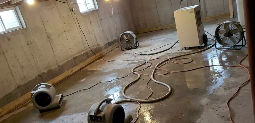 Large-Scale Water Damage Cleanup in Morrow